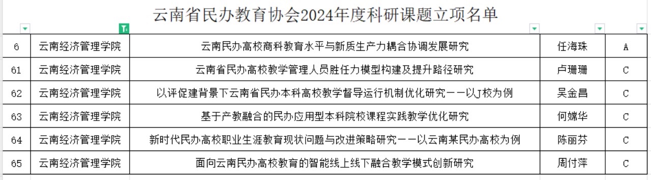 喜訊！我校6項科學研究項目獲云南省民辦教育協會2024年度科研課題立項 第 2 張